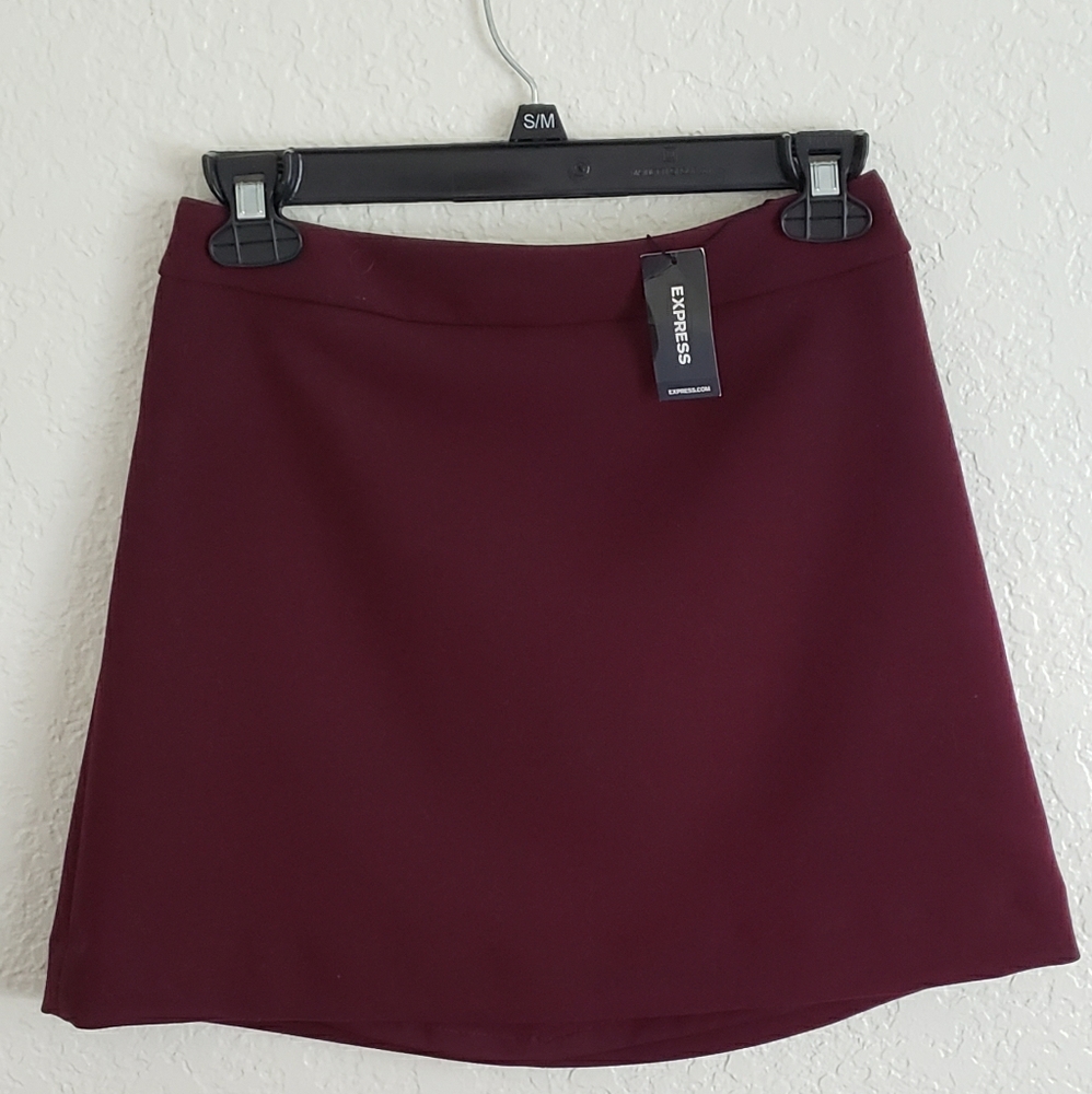 New Maroon Express Skirt
